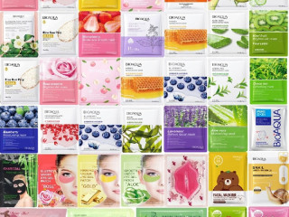 Mall BIOAQUA Pack of 15 Moisturizing Facial Face Sheet Mask & Hydrating, Radiance Boost,, Moisturizing, Skin Care Sheet Mask