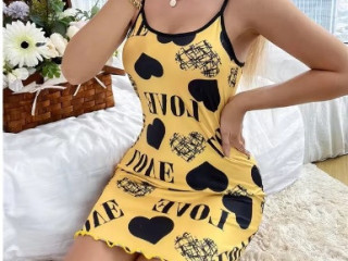 Sexy Spaghetti Strap V-Neck Nightdress Women Nightie Summer Loose Cotton Nightgown Female Cute Print Sleep Dress Light Sleepwear