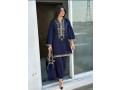 2-pcs-womens-stitched-linen-printed-shirt-and-trouser-for-sale-small-1